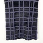 Theory Darmelle Black Devore Velvet Plaid Short Sleeve Sweater Dress Size Small Photo 5
