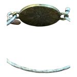 Inspirational "I Am Blessed" Oval Charm Bangle Bracelet Religious Cross Pendant Silver Photo 5