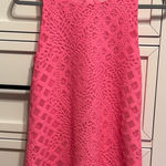 Lilly Pulitzer Pink Geometric Lace Tank Top Photo 0