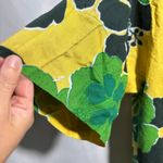 VTG Yellow Green Floral Hibiscus Hawaiian Shirt Dress Cover Up Tiki Hi Lo * Size XXL Photo 2