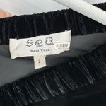 Sea New York Mayde Velvet Black Long Sleeve Cut Out Cutout Midi Size 2 Photo 13