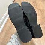 Open Edit  | Women's Black Faux Leather Square Toe Business Loafer Shoes, 6.5M Photo 5