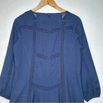 Outerknown  Navy Long Sleeve Elliott Organic Cotton Dress Size XS Photo 7