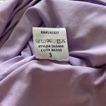 NWT Blanc Clothing Strappy Cutout Bodycon Ruched MIDI Dress Size Small Lavender Purple Photo 11