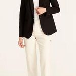 J.Crew NWOT  Parke Blazer Flannel Wool Black 12 Photo 0