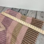 Democracy  Chunky Knit V Neck Striped Relaxed Fit Sweater Pullover size XL Photo 11