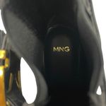 Mango  Black Slip On Chelsea Boots Elastic Panel & Buckle Size 37/ 6.5 Photo 10