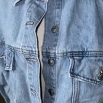 Topshop  Moto Cropped Denim Jacket Photo 2