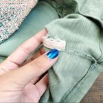 Anthropologie Akemi + Kin • Hanselle cocoon dress shift green linen paneled silk Photo 8