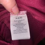 Boho Peasant Off Shoulder Cap Sleeve Stretchy Wine Magenta Ruched Cropped Top M Red Size M Photo 7