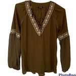 XOXO Women V-neck Bohemian Long Sleeve Blouse by  Size L Photo 0