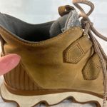 Sorel Kinetic Caribou Snow Boots Womens 7.5 Light Brown Leather Gray Waterproof Photo 13