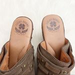 Lucky Brand Leather wood Mali Clogs Photo 5