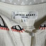 Apiece Apart White Muslin Cotton Nueva Embroidered Dress Photo 3