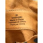 Free People Leopard Print Ruffle Block Heel Mules Slides Size 38 Photo 2