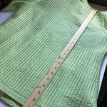 Appleseeds petites size PM reversible jacket paisley to lime green. Quilted Green Photo 9