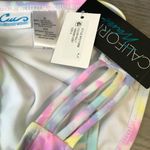 California Waves Juniors Hipster Bikini Swim Bottom Pastel Tie Dye Small NWT Photo 3