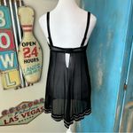 Black and Pink Ribbon Bow Babydoll Top Size M Photo 4