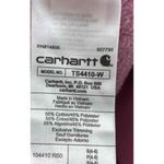 Carhartt Women's Sleeve Logo MidSweatshirt Pink Size Small Fleece Pullover Mid Photo 2