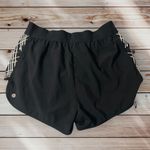 Zella Lined Athletic Shorts Black Running Gym Activewear Drawstring Logo Medium Photo 1