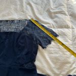 ASOS  Navy Blue Maxi Dress with Lace Detail Photo 6