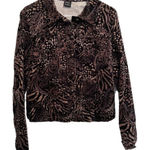 Tribal size 10 brushed cotton paisley print jacket. Black Photo 0