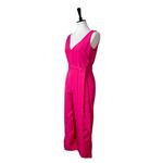 Sam Edelman  New Jumpsuit Wide Leg Crop V-neck Belted Hot Pink Women’s Size 2 Photo 5