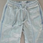 ZARA Trf Light Blue Denim Joggers Wide Leg Pants Size 2 Photo 4