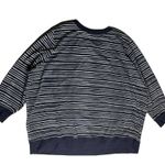 Woman Within  Plus Size Blue Stripe Tis the Season Christmas Shirt Blue Stripe 4X Photo 5