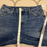 EXPRESS 90’s slim high rise FlexX stretch raw hem jeans, large short: 12/14/16 Photo 4