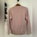 Athleta Purana V Neck Faux Wrap Sweatshirt Size XS Women’s Orchid Pink Top Soft Photo 3
