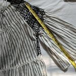 Free People  White and Black Striped Lola Mini Dress Boho Size Small NWT Photo 6