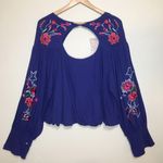 Free People | NWT Lita Embroidered Floral Keyhole Blouse Photo 2
