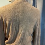 Spiritual Gangster Tan Cardigan with V-Neck and Cozy Texture Photo 3