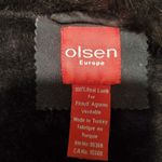 Olsen Europe Womens Lamb Fur Coat Size 10 Brown Shearling Button Closure Turkey Photo 6
