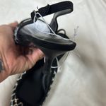 A New Day Black and White Geometric Heels Slingback Photo 11