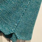 cupio NWT  Size M Scoop Neck Sleeveless Cotton Teal Heather Knit Vest Top Cotton Photo 5