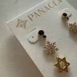 Panacea Set of 3 Chanukah/Hanukkah Holiday Stud Earrings Photo 3