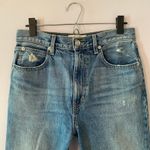 SLVRLAKE London Crop Straight Leg Jeans High Rise Medium Wash Women's size 29 Blue Photo 4