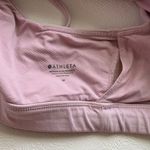 Athleta  Light Mauve Pink Sports Bra Size M | Yoga Lounge Activewear Photo 2