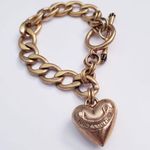 Juicy Couture  Gold Chunky Heart Charm Bracelet Photo 1