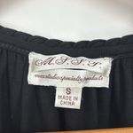 Max Studio Halter Cross Front Tank Top Women’s Size Small in Black Photo 3