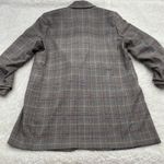 EXPRESS  Womens Brown Plaid Academia Casual Office School Blazer Jacket Sz M Photo 1