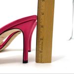 Kate Spade fuchsia pink satin high heel slides, size 8.5 made in Italy, NWOT Photo 11