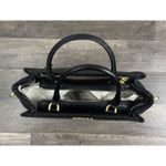 Guess Jania Society Quilted Medium Satchel Crossbody Black Logo Embossed NEW Photo 4