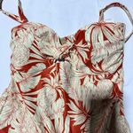 Old Navy Tie-Front Keyhole Bandeau-Style One-Piece swimsuit Size medium tropical Photo 3