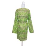 Flamingo Malabar Bay by Jave’s coverup Pink Print Beach Cover Green Medium Photo 6