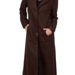 Chocolate brown trench cardigan Brown Size XXL Photo 0