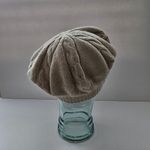 Charter Club  Luxury Cashmere Taupe Beige Cable Knit Beret Photo 2