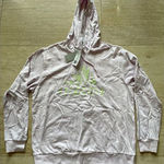 Adidas  light‎ pink Athletic Hoodie with Neon Green Logo Graphic Size L Photo 0